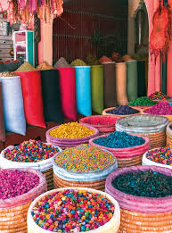 Desenhos de Colors of Marrakech, Morocco Jigsaw Puzzle para colorir