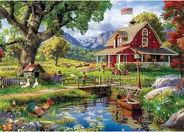 Desenhos de Country Clubhouse Jigsaw Puzzle para colorir