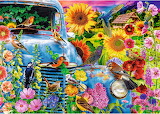 Country idyll – Birds and Flowers Jigsaw Puzzle