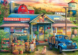 Country Store & Farm Sale Jigsaw Puzzle