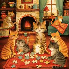 Cute Cat Lover Holiday Jigsaw Puzzle