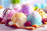 Delicious Ice Cream Ball Jigsaw Puzzle