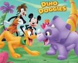 Desenhos de Disney Mickey Dino Doggies Jigsaw Puzzle para colorir