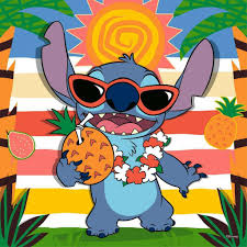 Disney Stitch in Summer Jigsaw Puzzle