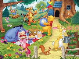 Desenhos de Together Time – Winnie The Pooh Jigsaw Puzzle para colorir