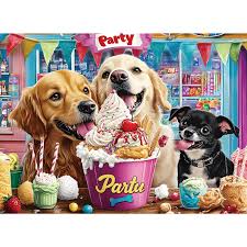 Dog Birthday Party Jigsaw Puzzle