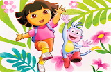 Desenhos de Dora the Explorer Jigsaw Puzzle 3 para colorir