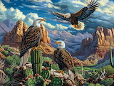 Desenhos de Eagle Dune Jigsaw Puzzle para colorir