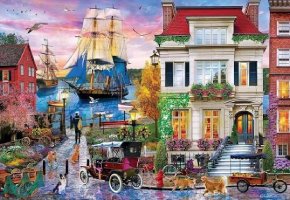Desenhos de Early Morning Departure Jigsaw Puzzle para colorir