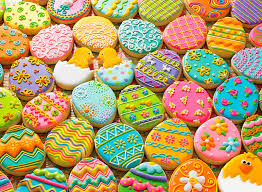 Easter Colorful Cookie Egg Jigsaw Puzzle