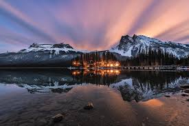 Desenhos de Emerald Lake in Yoho National Park Puzzles Jigsaw para colorir