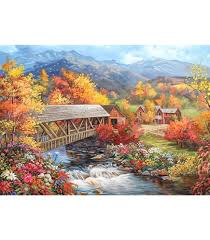 Fall Village Jigsaw Puzzle