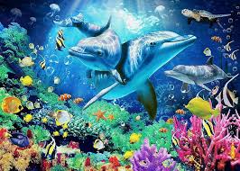 Families in Sea World Jigsaw Puzzle