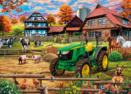 Farm with Tractor Jigsaw Puzzle