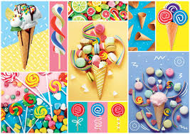 Desenhos de Favorite Sweets Jigsaw Puzzle para colorir