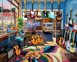 Fender Guitar Shop Jigsaw Puzzle