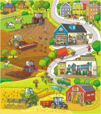 Field next to Village Jigsaw Puzzle