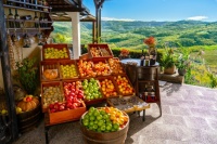 Desenhos de Fruit and Vegetable Shop Jigsaw Puzzle para colorir