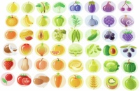 Desenhos de Fruits and Vegetables Rainbow Jigsaw Puzzle para colorir