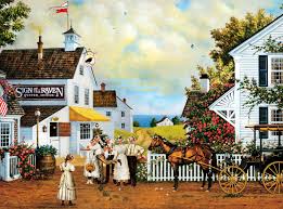 ‘Fun Lovin’ Silly Folks’ – Charles Wysocki Puzzles Jigsaw