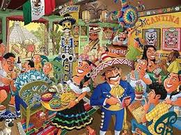 Funny Faces – Mexican Restaurant Jigsaw Puzzle