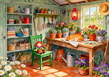 Garden Potting Shed Jigsaw Puzzle