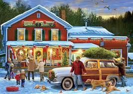 General Store at Christmas Jigsaw Puzzle