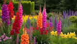 Gladiolus in Garden Jigsaw Puzzle