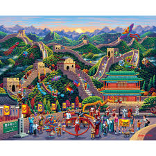 Great Wall of China Art Jigsaw Puzzle