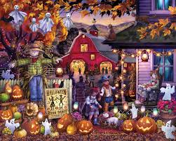 Halloween Barn Dance Jigsaw Puzzle