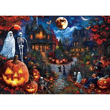 Halloween Mystery Moon Jigsaw Puzzle