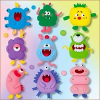 Happy Clay Monsters Jigsaw Puzzle