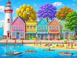 Harbor Town Jigsaw Puzzle