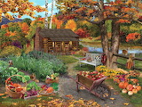 Harvest at the Cabin Jigsaw Puzzle