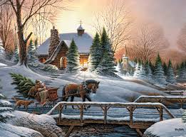 Heading Home Christmas Jigsaw Puzzle