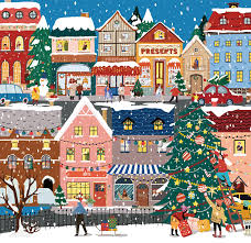 Holiday Street Scene Jigsaw Puzzle
