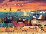 Hoopla at the Harbor – Charles Wysocki Puzzles Jigsaw