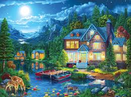 House near Lake Jigsaw Puzzle