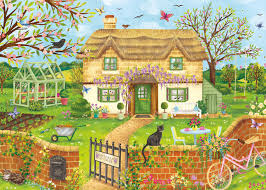 House Wisteria Cottage Jigsaw Puzzle