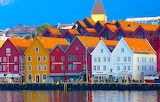 Houses Bergen Norway Jigsaw Puzzle