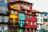 Desenhos de Houses of Ribeira Square, Porto, Portugal Jigsaw Puzzle para colorir