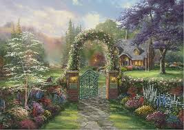 Hummingbird Cottage – Thomas Kinkade Puzzles Jigsaw