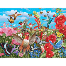 Hummingbird Garden Jigsaw Puzzle 2