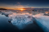 Ice Cold Sunset Winter Jigsaw Puzzle