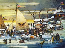 Ice Riders on The Chesapeake Bay – Charles Wysocki Puzzles Jigsaw