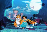 Jasmine waiting for Aladdin Jigsaw Puzzle