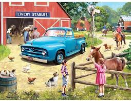 A Stop at the Stables Jigsaw Puzzle