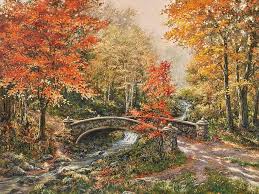 Fall at Small Bridge Jigsaw Puzzle