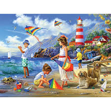 Kites at The Beach Jigsaw Puzzle
