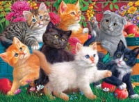 Kittens at Play Jigsaw Puzzle